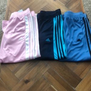 Adidas Athletic Capris - Pink, Navy, Blue - Small